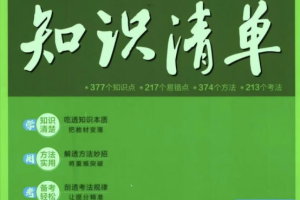 2026版53初中知识清单电子版全科PDF可打印