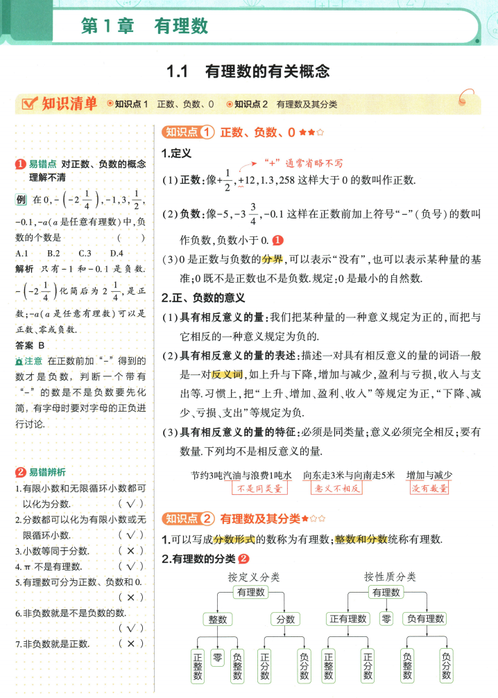 2026版53初中知识清单数学内容展示一