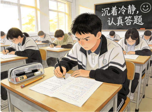 学生认真答题