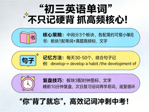 初三英语不好怎么补救最有效