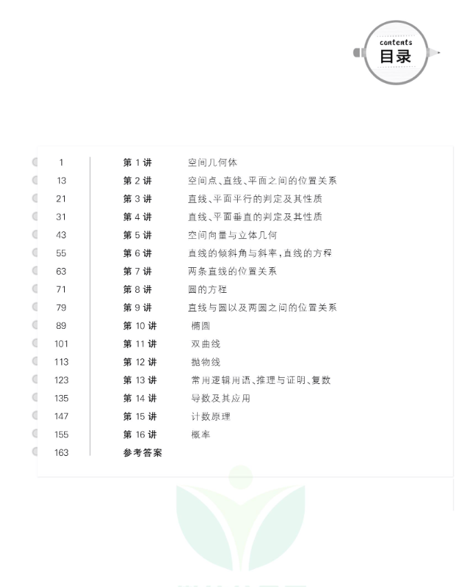 高二数学尖子生高分题库目录