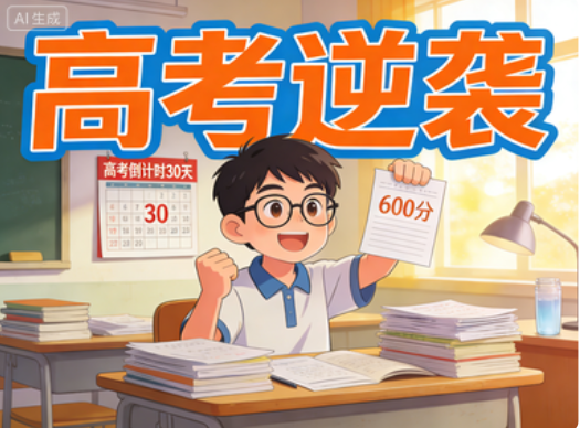 高考倒计时70天冲刺,3招逆袭提分攻略