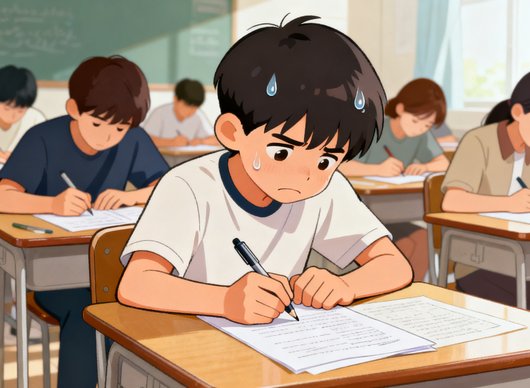 孩子成绩波动原因二：考试心态紧张发挥失常