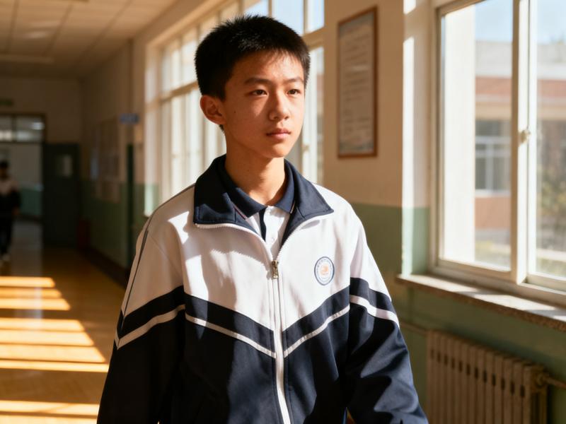 初三学生自信走进中考考场