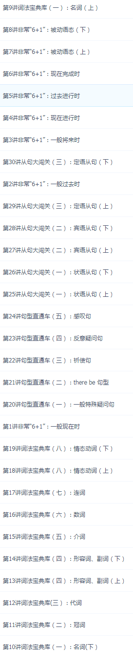 英语语法教学视频