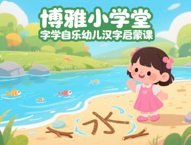 博雅小学堂幼小衔接字学自乐幼儿汉字启蒙课