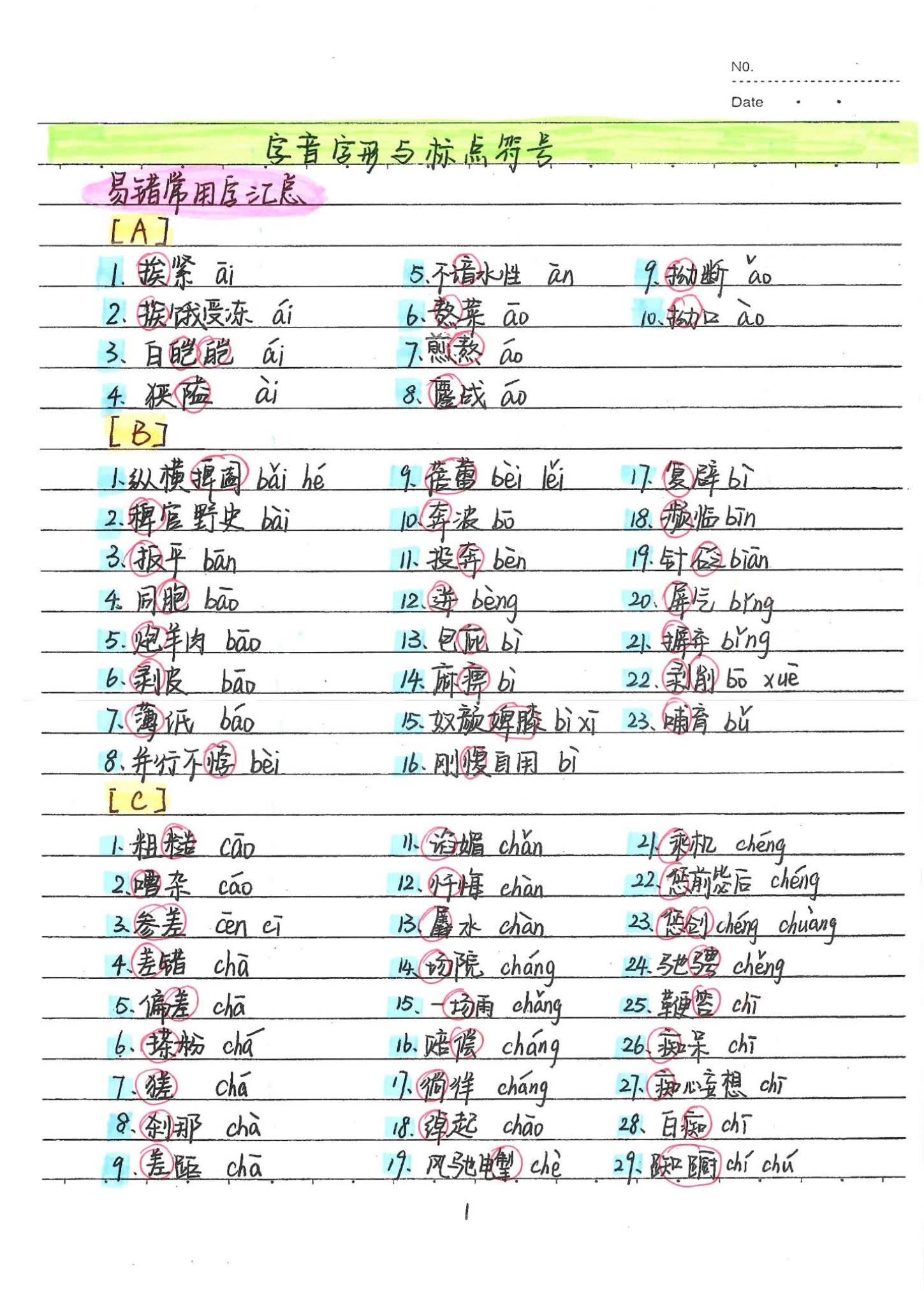 中考语文学霸笔记