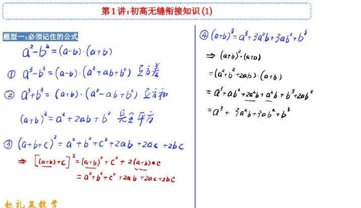 2024赵礼显高一数学暑假班课程封面