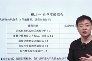 2024李政高三化学二轮春季班课程分享