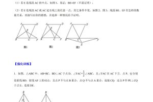 中考数学几何变形题及答案解析