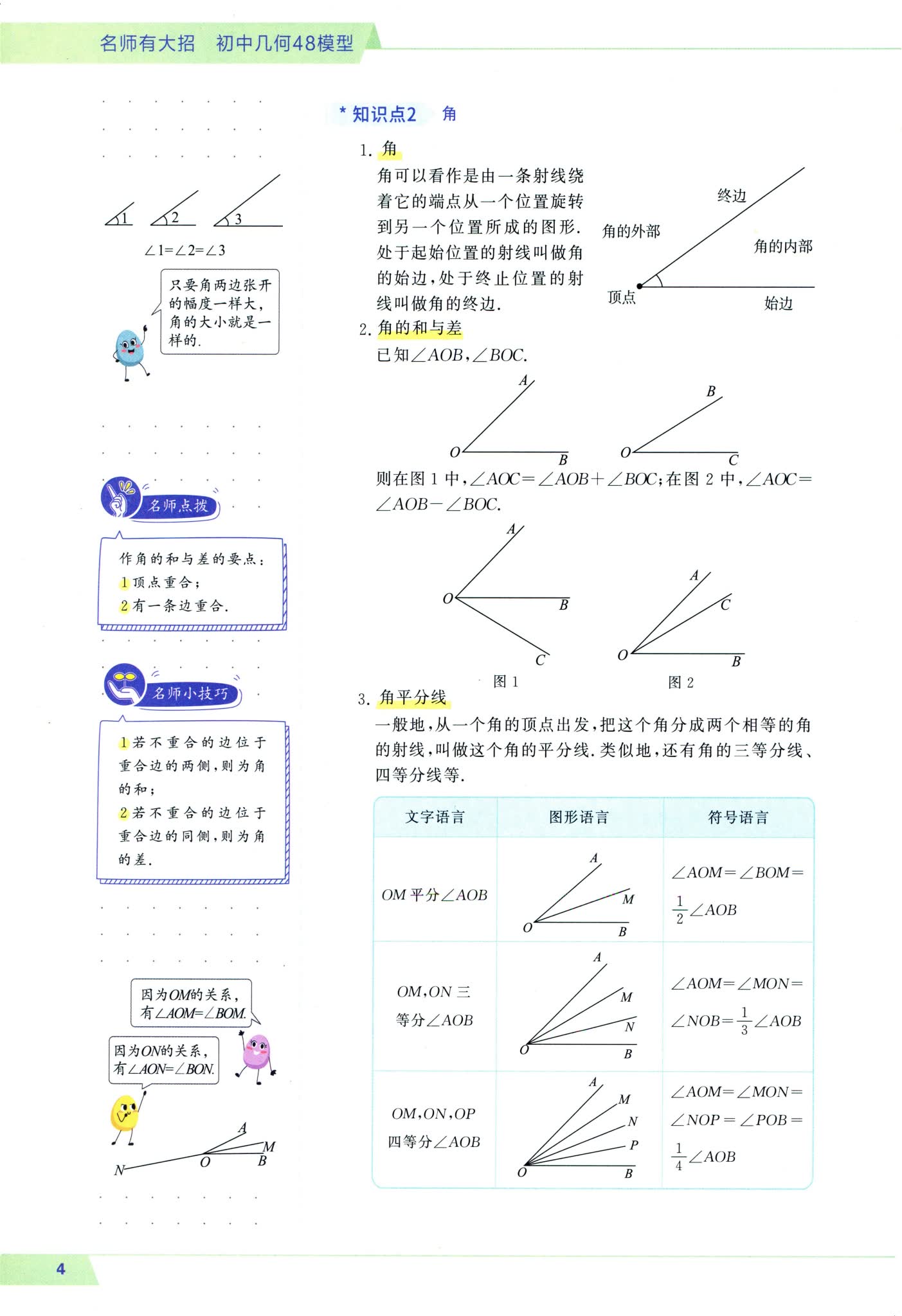 初中几何48模型角
