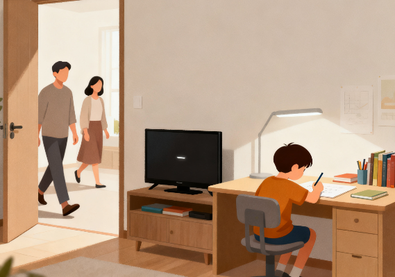 “不随意打扰”：给孩子一个安静的学习空间​